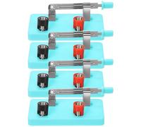 WESIEVYA Single Pole Single Throw Knife Switches Demonstration Prop for Students 4pcs Plastic and Stainless Steel Construction for Physics Class and Electrical Circuit Experiments