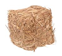WESIEVYA Small Square Straw Bale Prop 20x20x20cm Rustic Garden Scenery Decor for Outdoor Wedding Lawn Photoshoot Scene Layout and Party Ornament