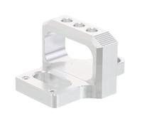 WESIEVYA Solenoid Valve Mount Bracket 3-Port CNC Billet Aluminum Alloy Boost Control Solenoid Holder Compatible with Mac Boost Controllers Silver for Car Turbo Modification