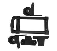 WESIEVYA Speaker Cabinet Handle Black Plastic Metal Sturdy with 2-fold Design Dedicated Partitions Pads Secure Protection Convenient Portability for Stage Sound Systems