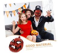WESIEVYA Spooky Latex Pumpkin Mask for Adults Halloween Costume Accessory for Masquerade Carnival Cosplay and Haunted Parties with Comfortable Fit and Versatile Decorative Use