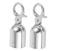WESIEVYA Stainless Steel Cord End Snap Hook with Decking Rope Fittings, Metal Wire End Caps, Easy Installation and Versatile Applications for Stanchions Post and Rope Barriers
