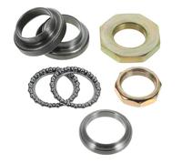 WESIEVYA Steering Stem Bearing Kit for Scooter, 7pcs Front Fork Steering Bearing Set, Sturdy Scooter Accessories Replacement Parts for Off-Road Bikes