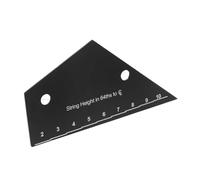 WESIEVYA String Action Gauge Ruler for Electric Bass and Guitar Setup Compact Measuring Tool Multiple Scales for Accurate String Height