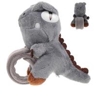 WESIEVYA Stuffed Dinosaur Slap Bracelet Wristband for Adults Animal Pattern Plush Wrist Snap Band Jungle Party Favor Gift for Boys Soft and Stylish Accessories