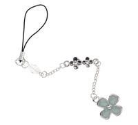 WESIEVYA Stylish Clover Phone Charm Lanyard Keychain Pendant Made of Zinc Alloy with Lightweight Fine Workmanship Phone Accessory for Players and Music Players as A Birthday Or Ornament