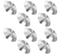 WESIEVYA Tactile Blind Markers 10Pcs Stainless Steel 35X5Mm Non-Slip Walkway Studs for Visually Impaired Pedestrian Safety in Airports and Subways