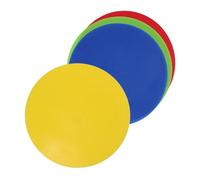 WESIEVYA Tennis Training Aid 4 Pack Flat Disc Boundary Markers High Visibility Pvc Mat Markers