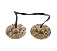 WESIEVYA Tibetan Tingsha Cymbals Meditation Brass Chime Set Buddhist Symbols, Yoga Meditation Cymbal Bells for Relaxation and Mindfulness Music Random Style