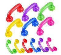 WESIEVYA Toddler Whisper Phones 12pcs Speech Therapy Tools in Multiple Colors for Reading and Communication Exercises