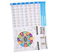 WESIEVYA Uk Ukulele Chord Chart Large Beginner's Chord Chart for Music Theory Study