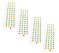 WESIEVYA Ukulele Finger Guide Stickers Easy to Understand for Beginners Practice Guide 4 Sheets Pvc Fretboard Labels Learning Ukulele
