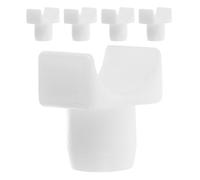 WESIEVYA Universal Abs Chair Guide Rail Blocks 5pcs Support Wheelchair White Replacement Parts for and Wheelchair Preventing Seat Shifting and Secure Seat Attachment Transport