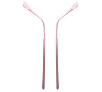 WESIEVYA Universal Glasses Replacement Temples with Pink Tips, Metal Single-tooth Eyeglass Arms Repair Kit for Sunglasses and Eyeglasses, 1 Pair Compatible with Most Frames