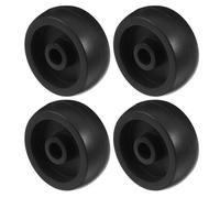 WESIEVYA Universal Plastic Roller Wheels 4Pcs for Workout Pulley System, Wear-Resistant Heavy Duty Replacement for Treadmill and Fitness Equipment