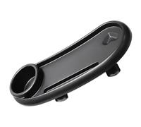 WESIEVYA Universal Stroller Snack Tray with Cup Holder for Prams and Strollers, Black Plastic Material with Simple Installation and Safe Design