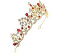 WESIEVYA Vintage Baroque Alloy Tiara Crown with Rhinestones, Comfortable to Wear and Gentle on Hair and Skin, Elegant Wedding Headband for Bridesmaids and Women at Parties