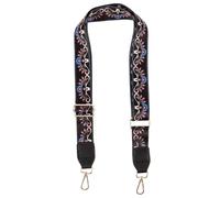 WESIEVYA Vintage Floral Pattern Banjo Adjustment Strap Guitar Strap with Adjustable Nylon and Metal Anti-wear Design for Banjo Players Musicians Suitable for Valentine's Day and New Year