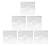 WESIEVYA Vinyl Record Protector Bags for and Keep Records Clean 6pcs White with Po Material Inner Film Sleeves, Anti-Static Dustproof, Designed to Prevent Data Damage Vinyl Albums