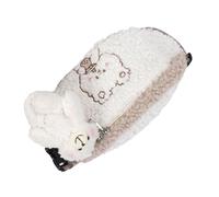 WESIEVYA Waist Pack Fashionable Simple Design Fanny Pack Plush for Women Bear Pattern with Smooth Sewing Stitching Organizing Mobile Phone and Cards for Day Trip and Working
