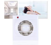 WESIEVYA Wall Extractor Fan 4 Inch with 80m3/h Capacity, Silent Ventilation, Waterproof Abs Material, Easy Installation for Bathroom and Toilet Ventilation