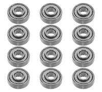 WESIEVYA Wheelchair Caster Bearings Front Wheel Fork Bearings 608zz 12pcs Replacement for Rollator Transport Fork Bar Mobility Aid Parts