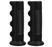 WESIEVYA Wheelchair Handle Grips Non- Handle Covers Black 2pcs PVC with Comfortable Grip and Reducing Hand Fatigue for Mechanical Equipment and Cart Handlebar