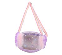 WESIEVYA Whimsical Wing Candy Crossbody Bag for Glitter Ribbon Small Shoulder Purse with Cartoon Patterns Durable Handbag for School Travel Outdoor Daily Use