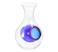 WESIEVYA Whiskey Decanter and Serve with Style with Ice Pocket Glass 400ml Elegant and Practical Whisky Dispenser Let The Wine Breathe for Wine Cabinet Use