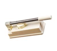 WESIEVYA White Dumpling Wrapper Maker Mold Extended Handle Design, Easy to Use Abs and Stainless Steel Dough Skin Pressing Tool for Handmade Dumplings and Tortillas the Kitchen