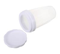 WESIEVYA White Pp Sugar Shaker Duster with Lid for Evenly Dispersing Powder, Multi-functional Baking Use Shaker, Stylish and Simple Design for Home Kitchen