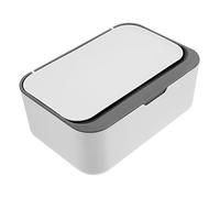 WESIEVYA Wipes Dispenser Large Capacity Baby Wipe Holder Refillable Dry and Wet Tissue Container with Dustproof Lid Dark Grey for Home and Travel Storage