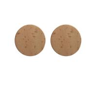 WESIEVYA Wooden Chips Not Easy to Deform Round 20pcs 5cm Made from Polish Beech Wood with Enough Thickness and Width for Painting Craft and Hanging Pendant Decoration