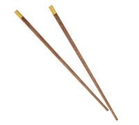 WESIEVYA Wooden Cooking Chopsticks Long Reusable Pair for Hot Pot and Kitchen Frying