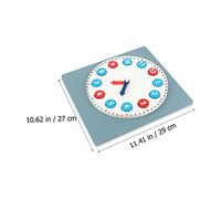 WESIEVYA Wooden Educational Clock for Multi Color Blocks Sorting Montessori Learning for Early Childhood Development