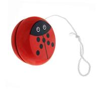 WESIEVYA Wooden Ladybird Yo-yo for Plaything with Smooth Surface Sturdy Wood Material Hand-eye Coordination Exercise Fun for Boys