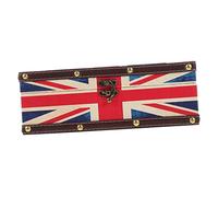 WESIEVYA Wooden Tissue Box Holder Retro Style Napkin Box Desktop Decoration with Classic Union Jack Design for Home Office Hotel