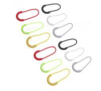 WESIEVYA Zipper Sturdy Polyester and Reusable Reusable Reusable Reusable Reusable Reusable Plastic Material 12pcs U-Shaped Replacement Pulls Easy Installation No Tools Required Zipper