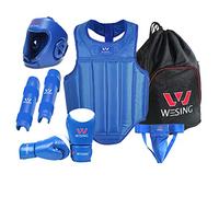 Wesing Professional Men Women MMA Martial Arts Boxing Muay Thai Sparring Competition Gear Set with Bag