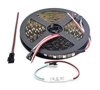 WESIRI WS2812B LED Strip Lights 16.4ft 5M WS2812B 300LEDs Programmable Individual Addressable WS2811 Built-in 5050 RGB LED Strip IP30 Non-Waterproof DC5V with Mini Controller