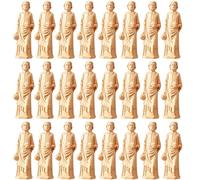 Wesiti 100 Pcs Mini Resin St Joseph Statue for Selling House St Joseph Statue Figurine Tiny Small Resin Figures for Protecting Home Indoor Outdoor Decor (Beige)