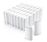 Wesiti 100 Pcs Plastic Empty Deodorant Containers 1/2 oz White Travel Deodorant 15ml Refillable Deodorant Tubes Oval Lip Balm Tubes for Lip Balm Deodorant DIY