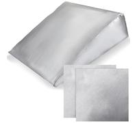 Wesiti 2 Piece Satin Bed Wedge Pillow Case Cover with Zipper Soft and Breathable 24 x 24 x 12 Inch Wedges Pillow Case for Home Sleeping Supplies, Grey