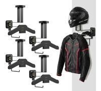Wesiti 4 Pcs Tactical Supplies Wall Mount Iron Storage Rack Plate Carrier Hanger Motorcycle Helmet Holder Wall Mount Police Gear Rack for Airsoft Military Sports Equipment Training