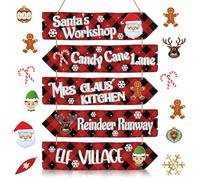 Wesiti 5 Pieces Kitchen Wall Decor Bless the Food Before Us Sign Farmhouse Rustic Dining Room Wall Art Wooden Hanging Signs for Kitchen Wall Decor Wall Hanging Plaque for Home(Plaid)