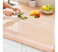 Wesiti Large Acrylic Cutting Board with Lip Non Slip 36"L X 24"W Clear Cutting Board Chopping Acrylic Countertop Protector Cover Shatter Resistant for Home Restaurant Kitchen Sink Stove