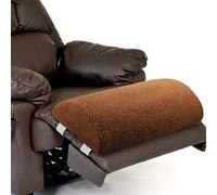 Wesiti Leg Pillows for Sleeping Sherpa Covered Foam Bolster Pillow Half Moon Foot Pillow Multi Purpose Recliner Leg Rest Cushion for Bed Chair Sofa Back Lumbar Support, 23 x 10 x 4 in (Brown, 1 Pc)