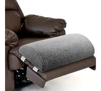 Wesiti Recliner Foot Pillow Cushion High Resilience Sherpa Memory Foam Bolster Sleeping Rest Multipurpose Half Roll Leg Pillow Suitable for Bed Chair Sofa Headrest Back Lumbar Leg Support(Light Gray)