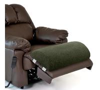 Wesiti Recliner Foot Pillow Cushion Sherpa Memory Foam Bolster for Sleeping Rest Multipurpose Half Roll Leg Pillow Suitable for Bed Chair Sofa Headrest Back Lumbar Leg Support(Army Green)