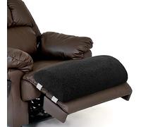 Wesiti Recliner Foot Pillow Sherpa Memory Foam Sleeping Leg Pillow for Sleeping Rest Multipurpose Half Moon Leg Pillow Cushion Suitable for Bed Chair Sofa Back Lumbar Support(Black)